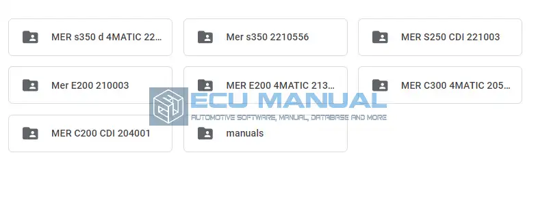 Mercedes-maintenance-repair-manual-ECU-Manual-1