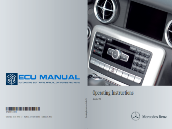 Mercedes-Benz Audio 20 Operating Instructions Manual